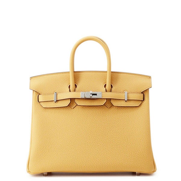 エルメス バーキン25 パイユ/シルバー金具 トゴ G刻印 HERMES Birkin ハンドバッグ