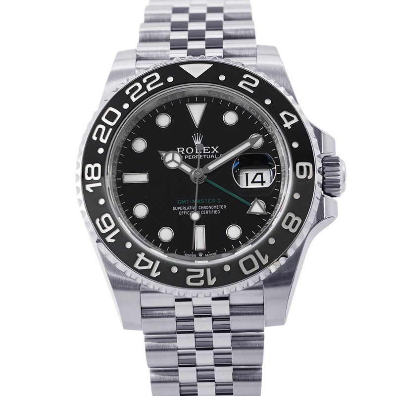 ロレックス GMTマスター2 ランダムシリアル ルーレット 126710GRNR ROLEX 腕時計 黒文字盤
