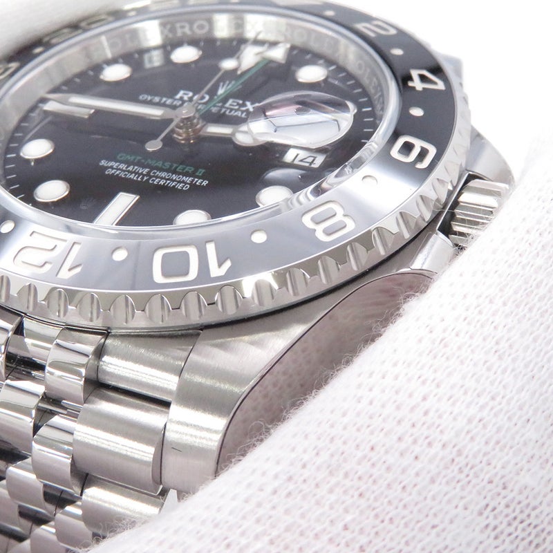 ロレックス GMTマスター2 ランダムシリアル ルーレット 126710GRNR ROLEX 腕時計 黒文字盤