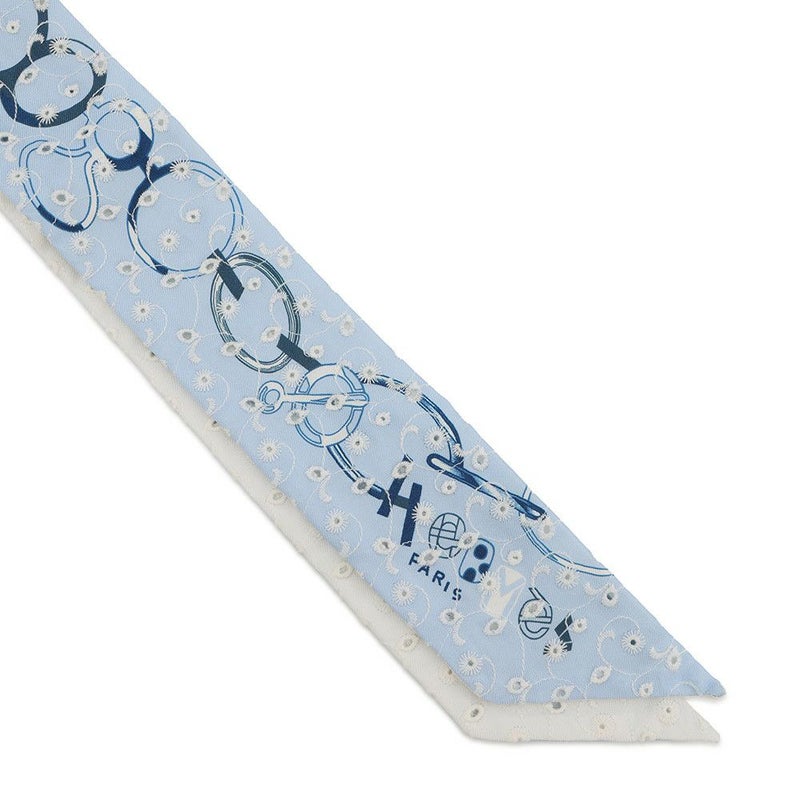 エルメス スカーフ ツイリー ド・レ・ブックル・ブロデリー・アングレーズ Do Re Boucles Broderie Anglaise 2023春夏
