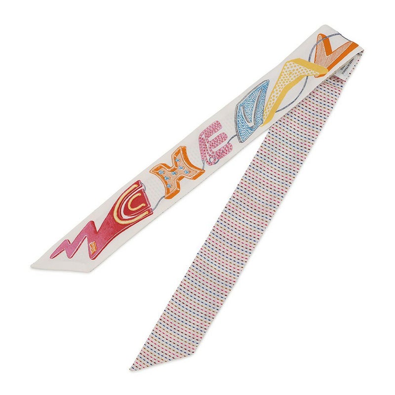 エルメス スカーフ ツイリー シュヴァロスコープ ネオン ポワンティエ 刺繍 HERMES シルクツイル 2023春夏