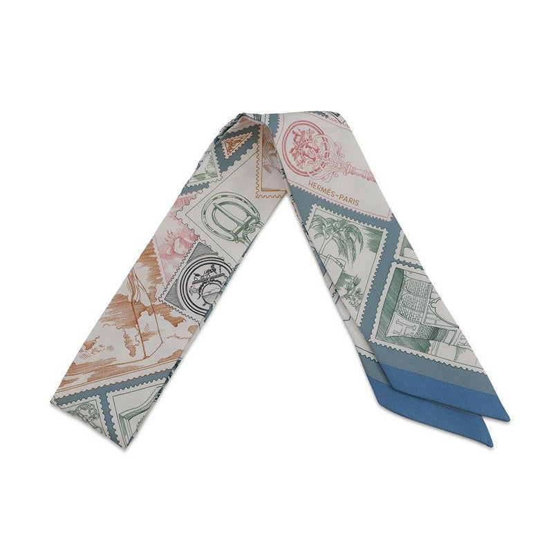 エルメス スカーフ ツイリー フォーブルの切手愛好家 HERMES シルクツイル 2025年秋冬