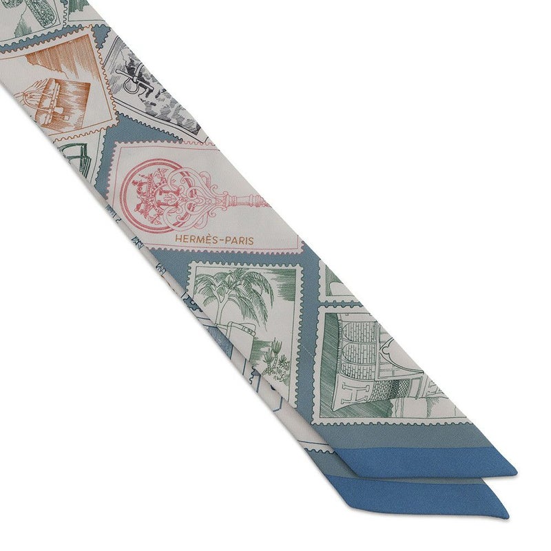 エルメス スカーフ ツイリー フォーブルの切手愛好家 HERMES シルクツイル 2025年秋冬