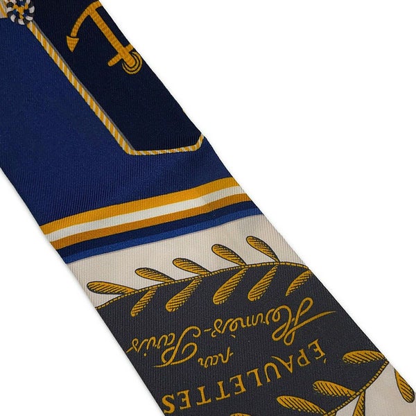 エルメス スカーフ ツイリー 式典肩章 EPAULETTES DE GALA HERMES シルク 2023秋冬