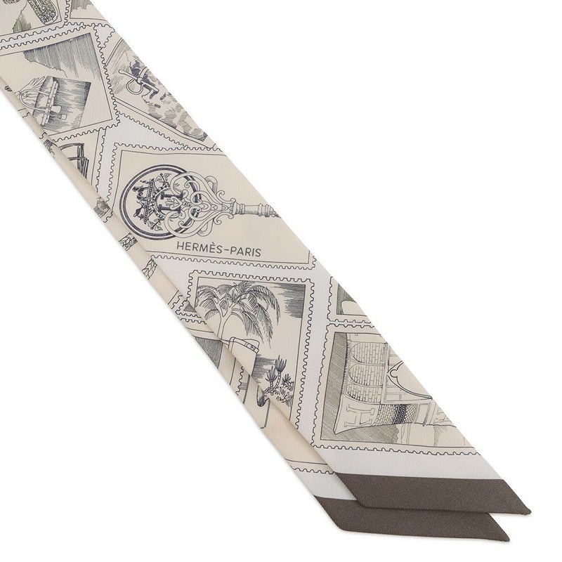 エルメス スカーフ ツイリー フォーブルの切手愛好家 HERMES シルクツイル 2025年秋冬