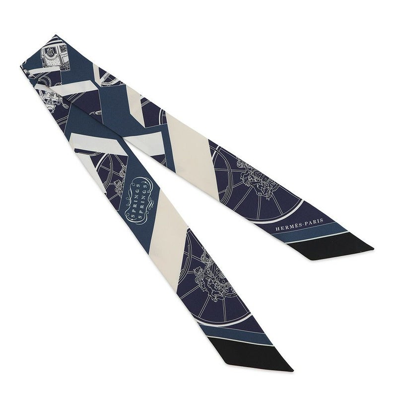 エルメス スカーフ ツイリー スプリングスプリング バーグ Springs Springs Bague HERMES シルクツイル 2022年秋冬