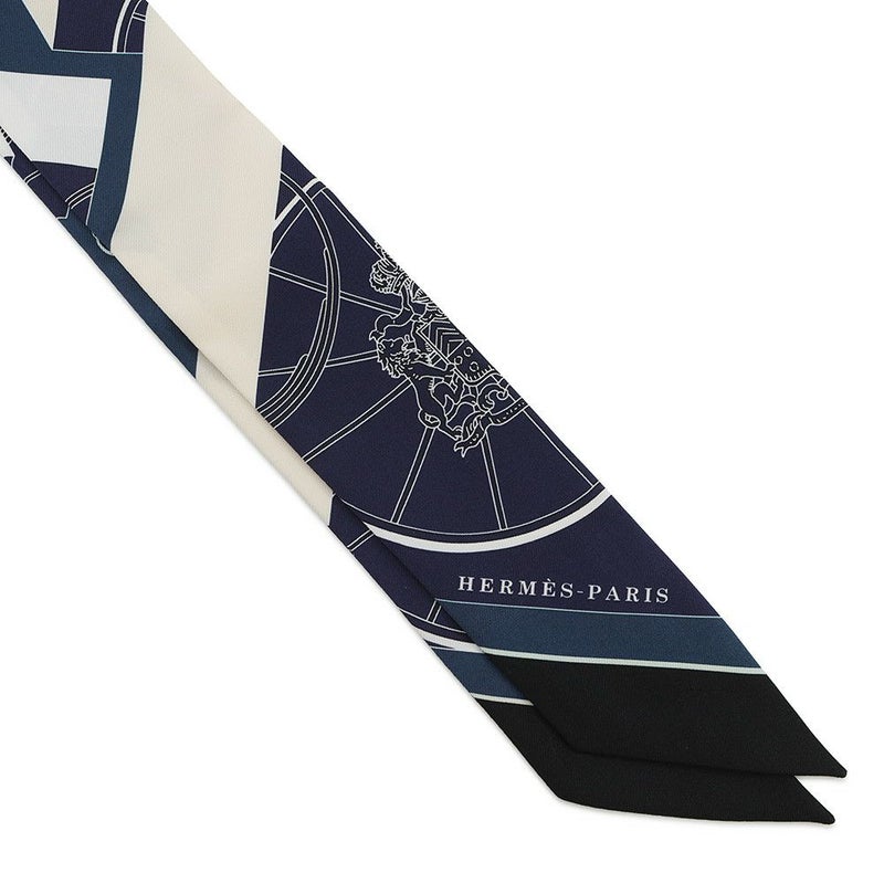 エルメス スカーフ ツイリー スプリングスプリング バーグ Springs Springs Bague HERMES シルク 2022年秋冬