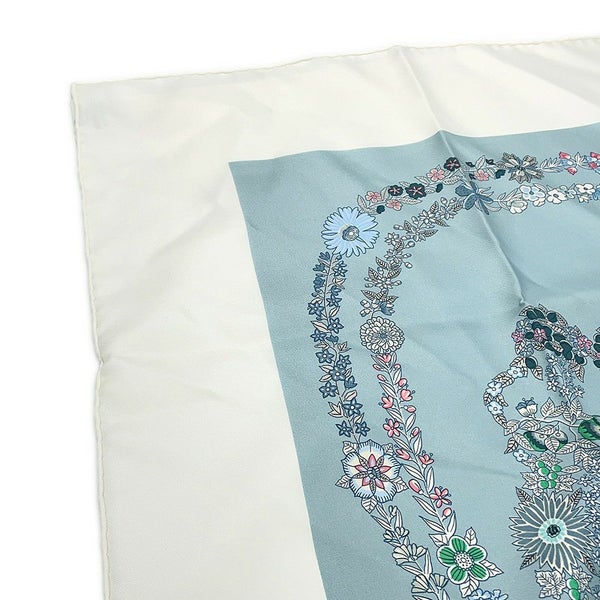 エルメス スカーフ カレ90 ブリッド・ドゥ・ガラ・アン・フルール Brides de Gala en fleurs HERMES シルク