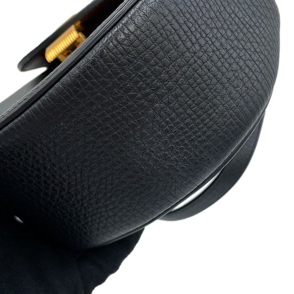 ボッテガヴェネタ ショルダーバッグ パルメラート ベルトバッグ レザー 576643 BOTTEGA VENETA 黒