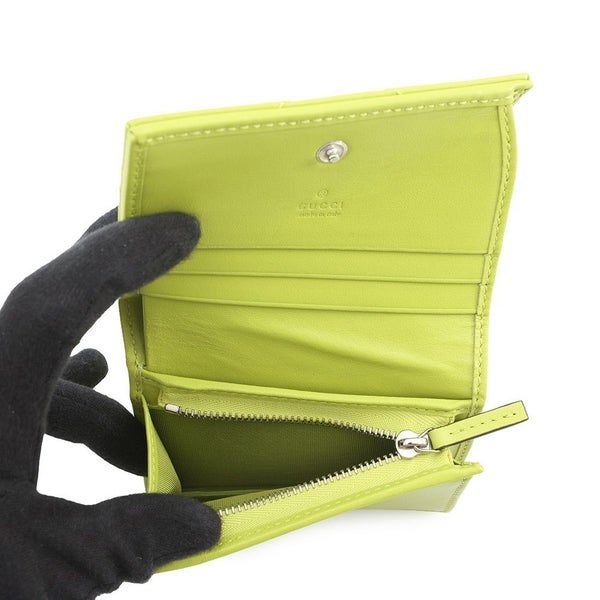 グッチ 二つ折り財布 GGマーモント コンパクトウォレット レザー 466492 GUCCI ダブルG シェブロン