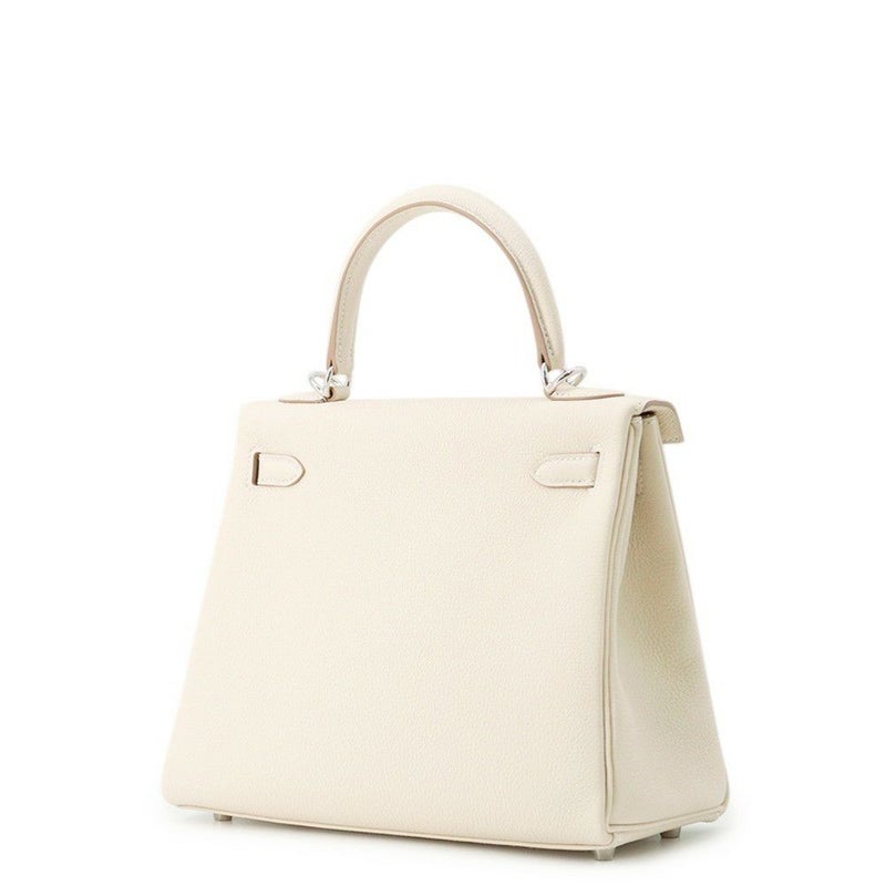 エルメス ハンドバッグ ケリー25 内縫い クレ/シルバー金具 トゴ G刻印 ２wayショルダー