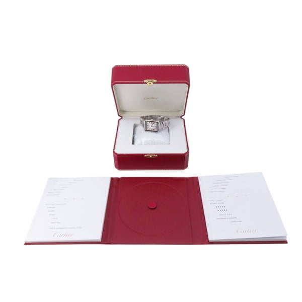 カルティエ タンクソロ SM W5200013 Cartier 腕時計 ウォッチ レディース シルバー文字盤 クォーツ