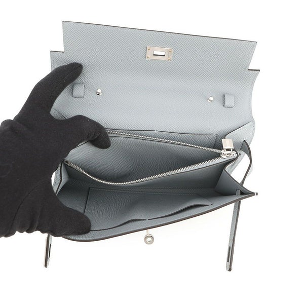 エルメス ケリーウォレット ロング トゥーゴー グリパンタン/シルバー金具 エプソン K刻印 財布