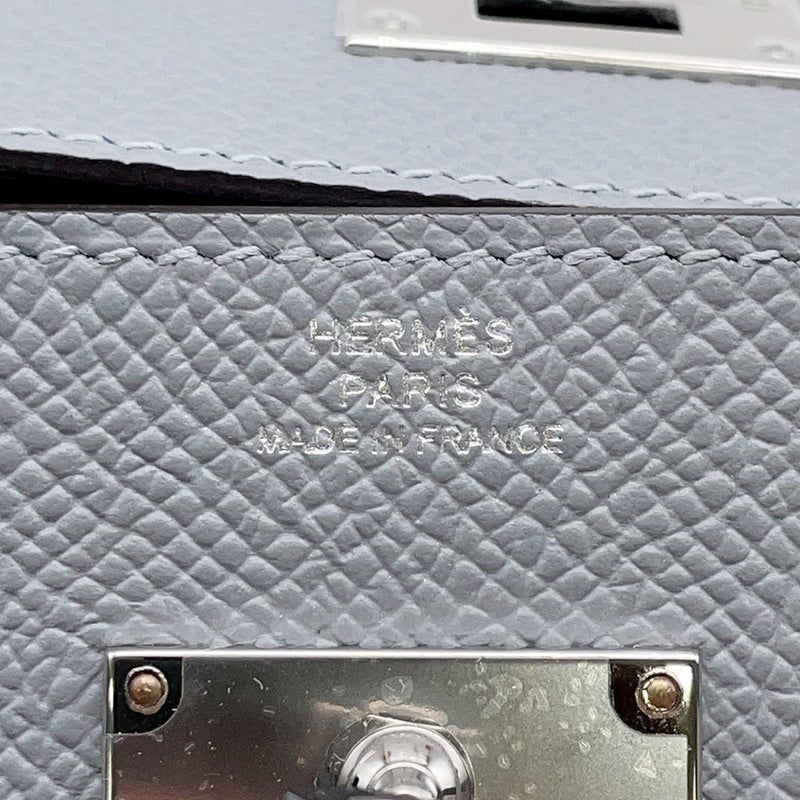 エルメス ケリーウォレット ロング トゥーゴー グリパンタン/シルバー金具 エプソン K刻印 財布