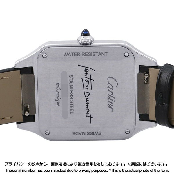 カルティエ サントス デュモン LM WSSA0046 Cartier 腕時計 黒文字盤 手巻き