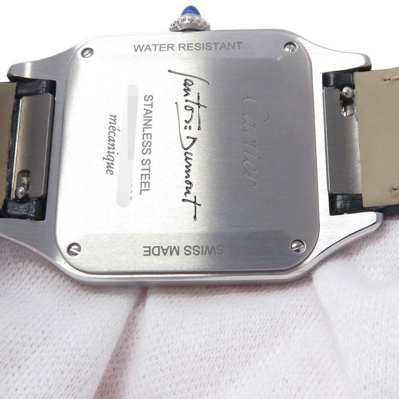 カルティエ サントス デュモン LM WSSA0046 Cartier 腕時計 黒文字盤 手巻き