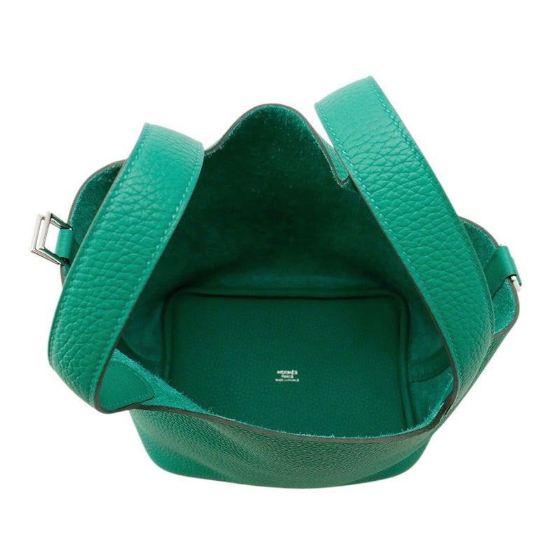 エルメス ハンドバッグ ピコタンロックPM ヴェールヴェルティゴ/シルバー金具 トリヨンクレマンス K刻印