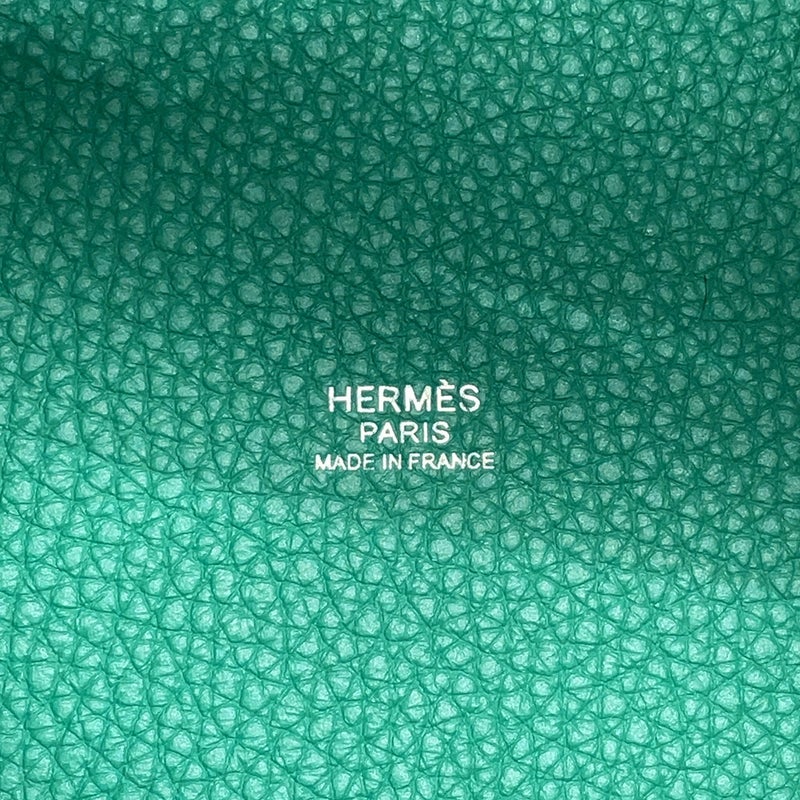 エルメス ハンドバッグ ピコタンロックPM ヴェールヴェルティゴ/シルバー金具 トリヨンクレマンス K刻印