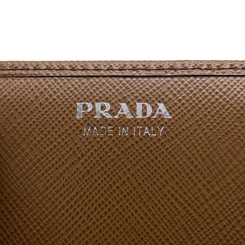 プラダ チェーンウォレット サフィアーノ ロゴ 1MT440 PRADA 財布