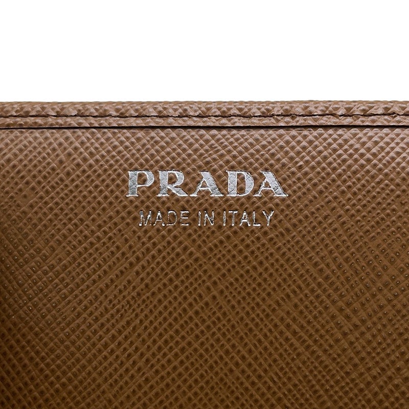 プラダ チェーンウォレット サフィアーノ ロゴ 1MT440 PRADA 財布