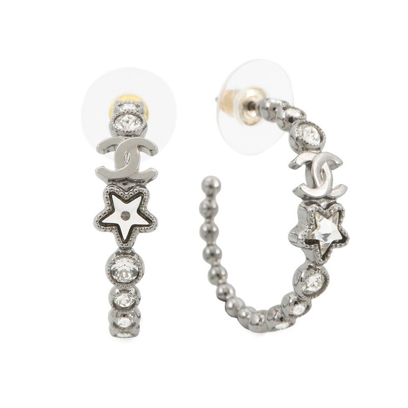 シャネル ピアス ココマーク ラインストーン スター A24K CHANEL アクセサリー