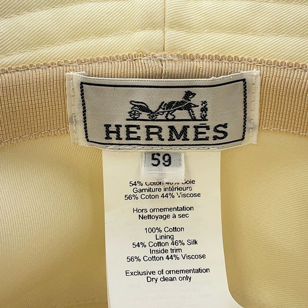 エルメス ハット ハーパー・Hエレクトリック 刺繍 コットン サイズ59 HERMES 帽子 バケットハット