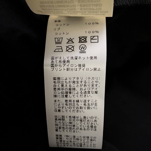 エルメス Tシャツ カルトゥッシュ コットン レディースサイズ34 HERMES マキシTシャツ 半袖 黒