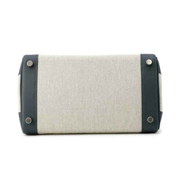 エルメス バーキン25 ヴェールマングローブ/エクリュ/シルバー金具 スイフト/トワルアッシュ K刻印 HERMES Birkin ハンドバッグ