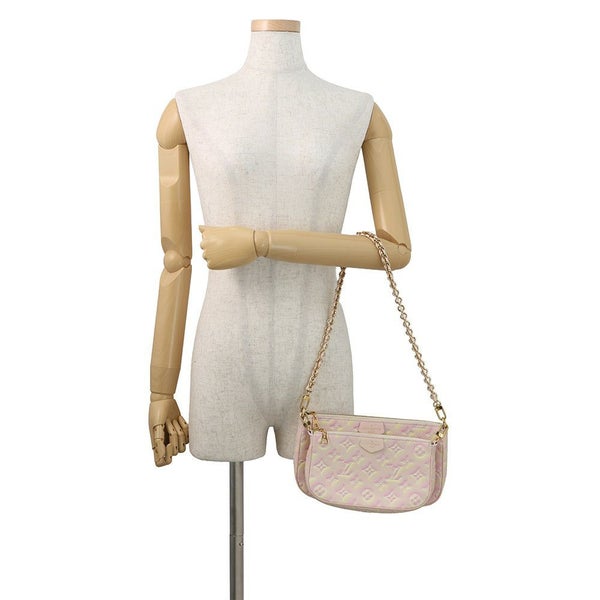 ルイヴィトン ショルダーバッグ モノグラム・アンプラント サマースターダスト ミュルティ・ポシェット・アクセソワール M46093