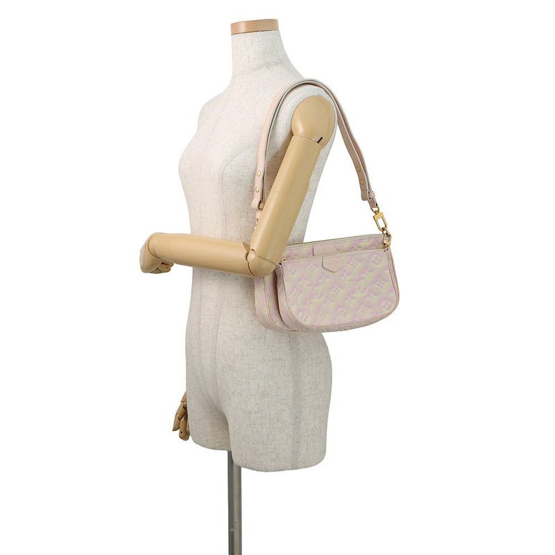 ルイヴィトン ショルダーバッグ モノグラム・アンプラント サマースターダスト ミュルティ・ポシェット・アクセソワール M46093