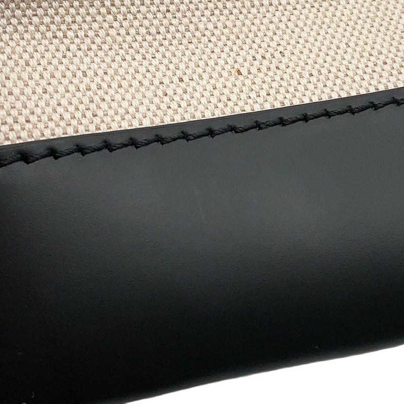 バレンシアガ クラッチバッグ ネイビー クリップ レザー レザー/キャンバス 373834 BALENCIAGA バッグ ポーチ