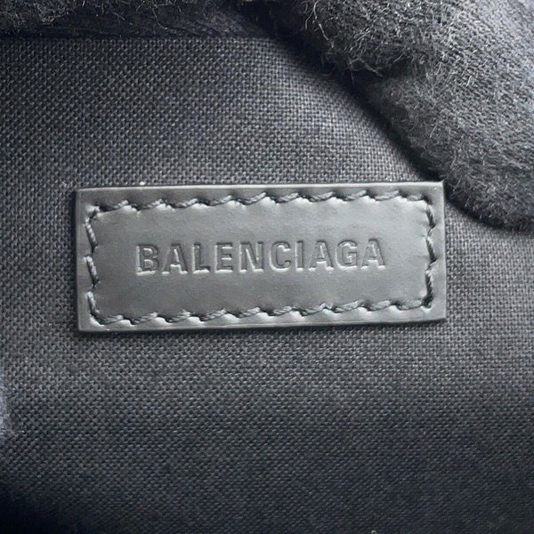 バレンシアガ クラッチバッグ ネイビー クリップ レザー レザー/キャンバス 373834 BALENCIAGA バッグ ポーチ