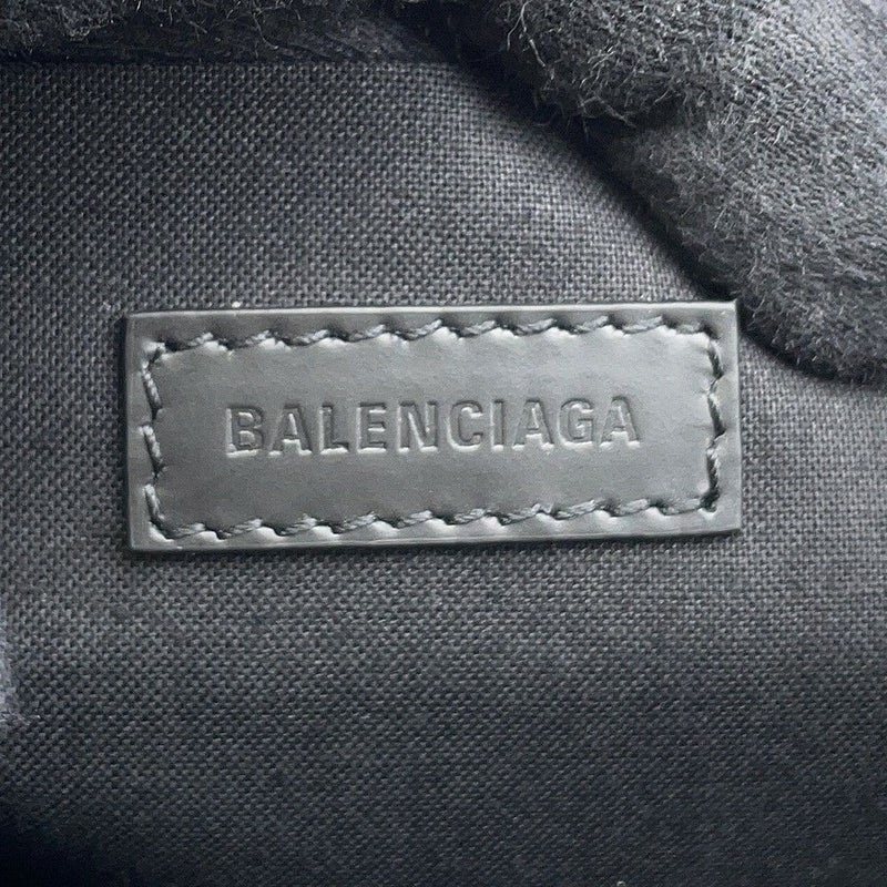 バレンシアガ クラッチバッグ ネイビー クリップ レザー レザー/キャンバス 373834 BALENCIAGA バッグ ポーチ