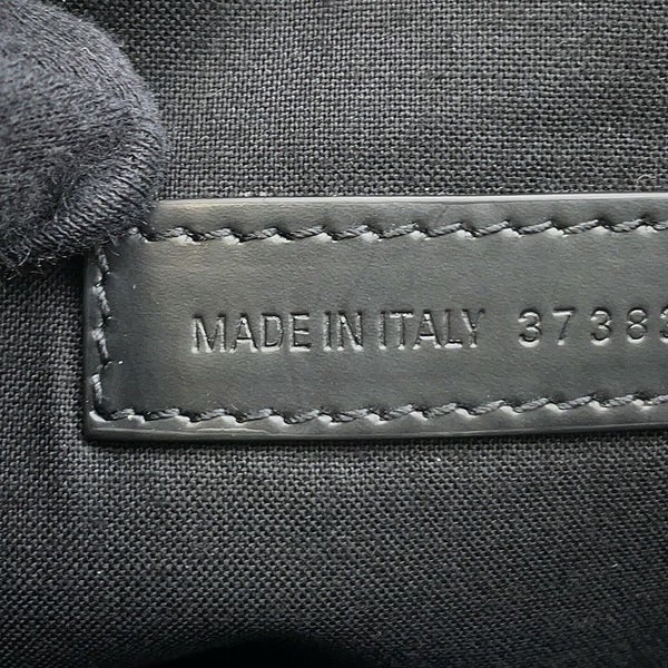 バレンシアガ クラッチバッグ ネイビー クリップ レザー レザー/キャンバス 373834 BALENCIAGA バッグ ポーチ