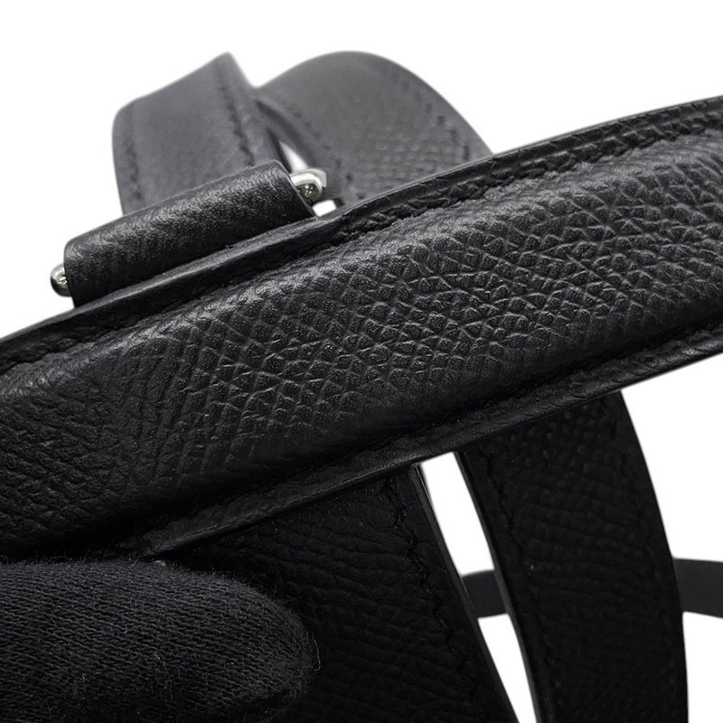 エルメス ハンドバッグ ミュザルディーヌ ブラック/マルチカラー/シルバー金具 エプソン/シルク X刻印 HERMES バッグ 黒