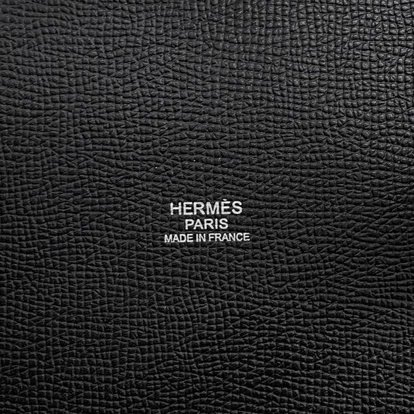 エルメス ハンドバッグ ミュザルディーヌ ブラック/マルチカラー/シルバー金具 エプソン/シルク X刻印 HERMES バッグ 黒