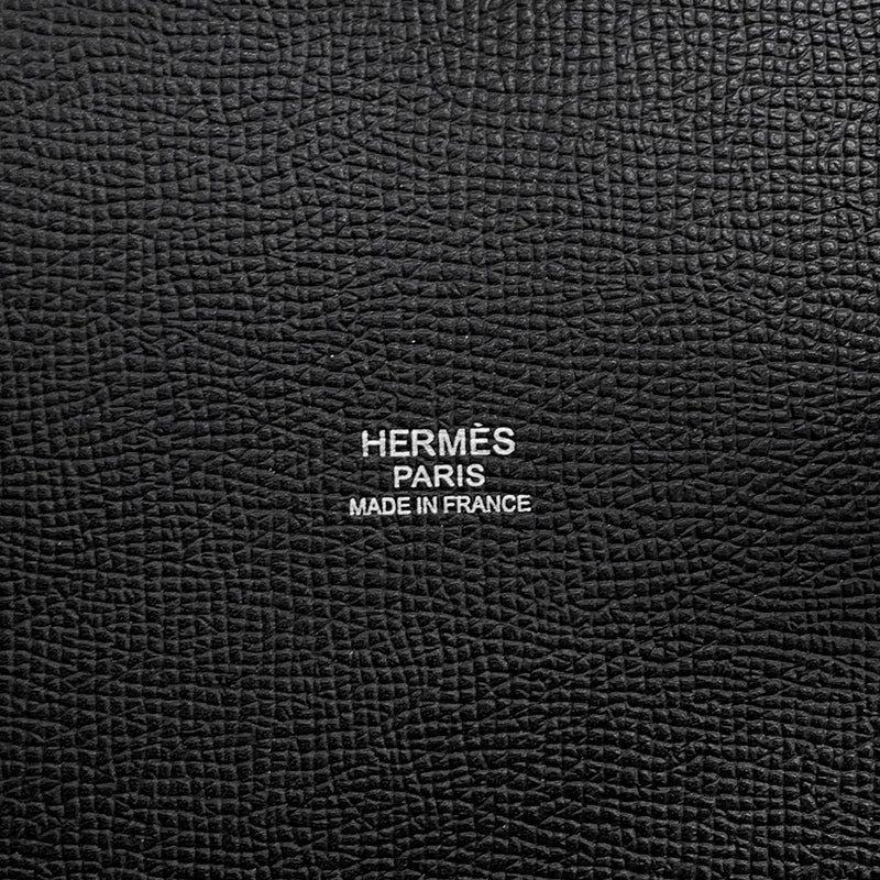 エルメス ハンドバッグ ミュザルディーヌ ブラック/マルチカラー/シルバー金具 エプソン/シルク X刻印 HERMES バッグ 黒