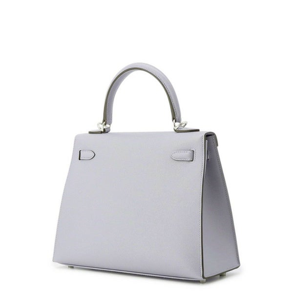 エルメス ハンドバッグ ケリー25 外縫い グリパンタン/シルバー金具 ヴォーマダム G刻印 ２wayショルダー