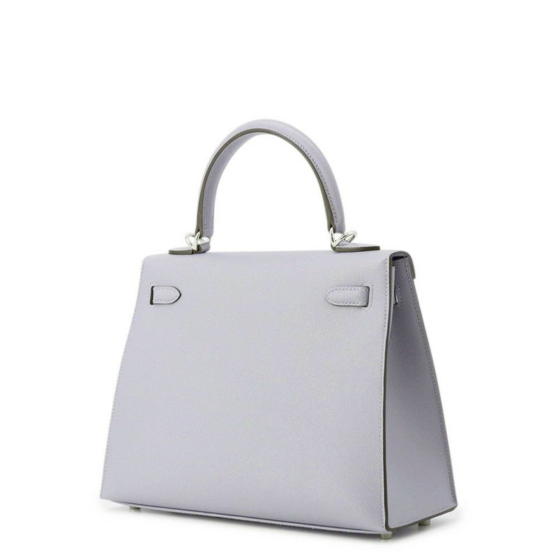 エルメス ハンドバッグ ケリー25 外縫い グリパンタン/シルバー金具 ヴォーマダム G刻印 ２wayショルダー