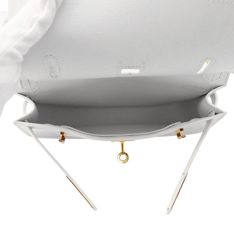 エルメス ジプシエール ミニ ニューホワイト/ゴールド金具 エバーカラー W刻印 白