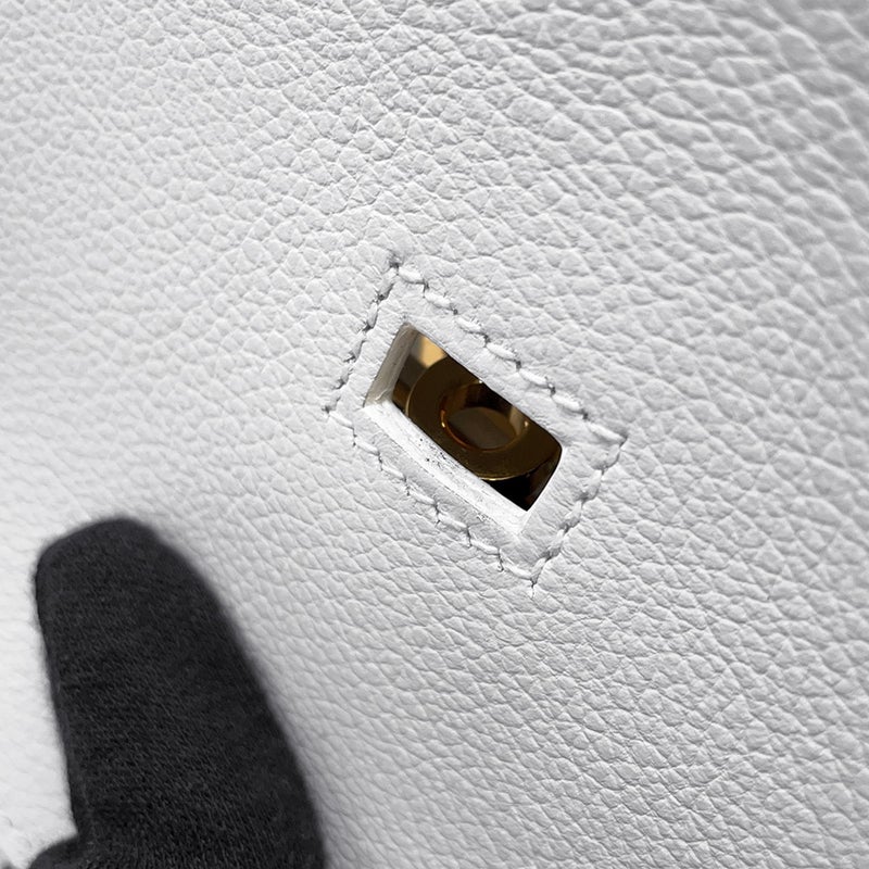 エルメス ジプシエール ミニ ニューホワイト/ゴールド金具 エバーカラー W刻印 白