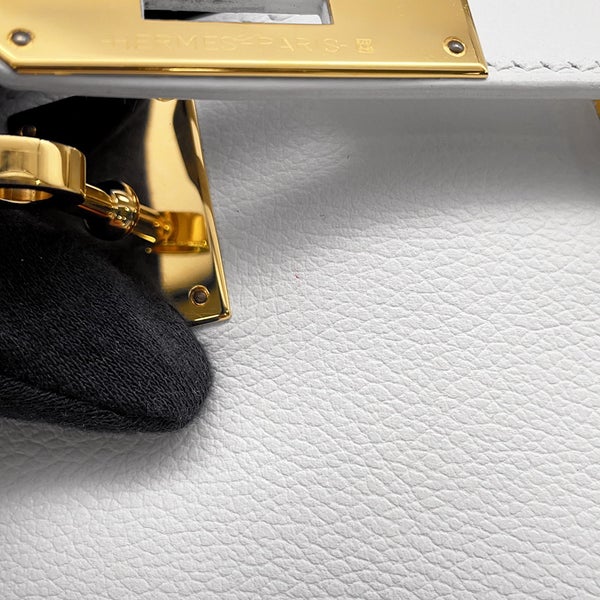 エルメス ジプシエール ミニ ニューホワイト/ゴールド金具 エバーカラー W刻印 白