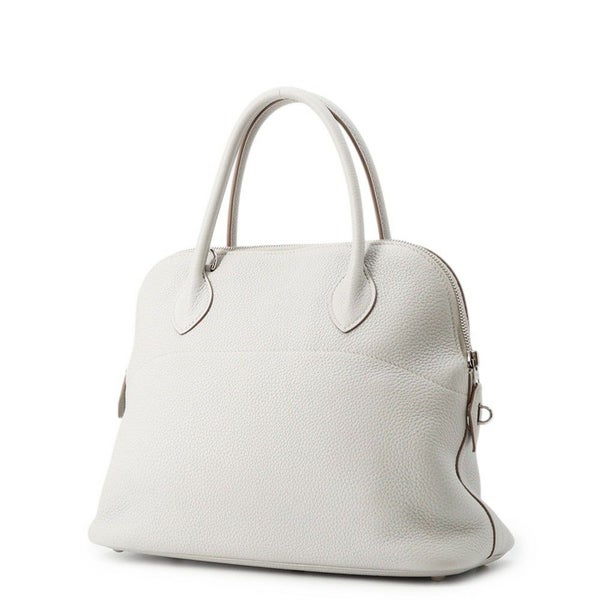 エルメス ハンドバッグ ボリード31 パールグレー/シルバー金具 トリヨンクレマンス □O刻印 ２wayショルダー