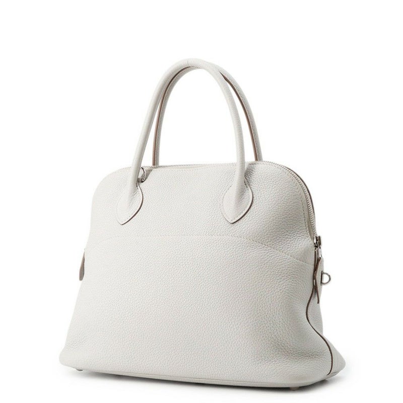 エルメス ハンドバッグ ボリード31 パールグレー/シルバー金具 トリヨンクレマンス □O刻印 ２wayショルダー