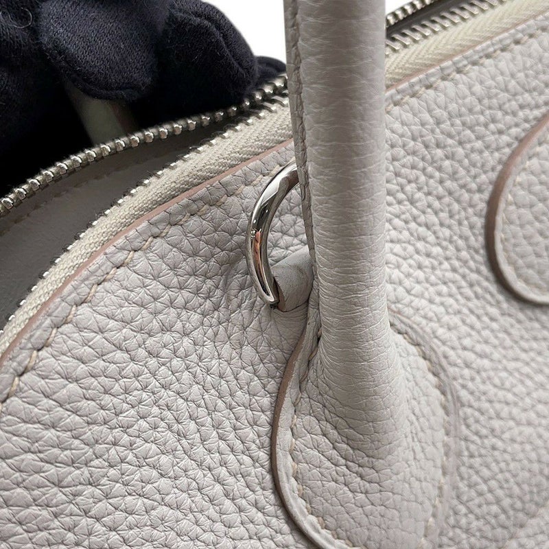 エルメス ハンドバッグ ボリード31 パールグレー/シルバー金具 トリヨンクレマンス □O刻印 ２wayショルダー