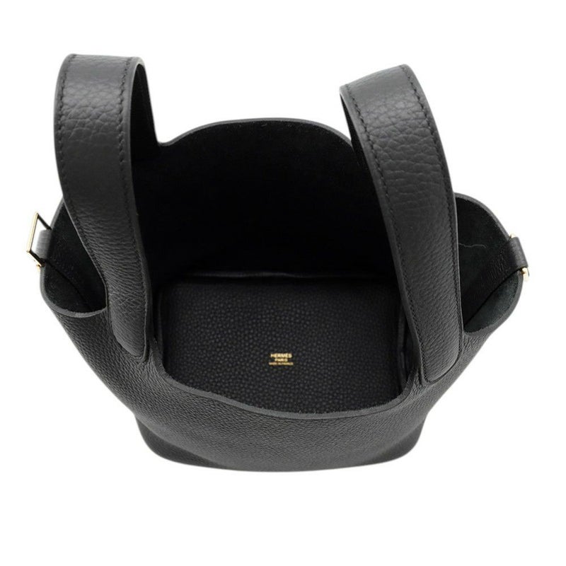エルメス ハンドバッグ ピコタンロックPM ブラック/ゴールド金具 トリヨンクレマンス K刻印 黒