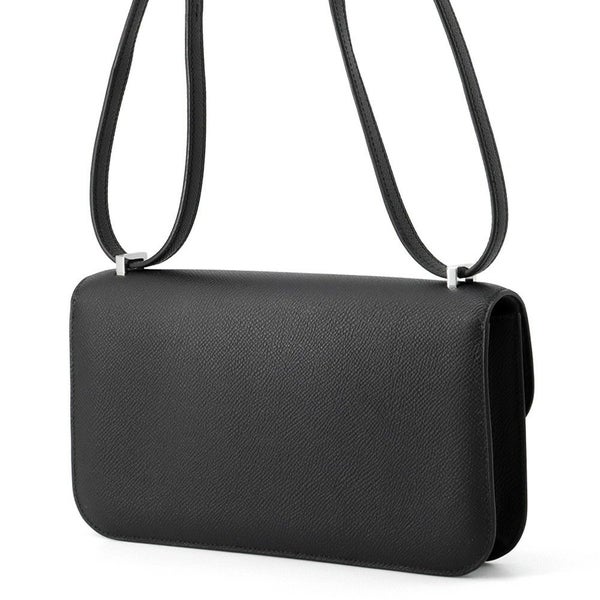エルメス コンスタンス エラン ミロワール ブラック/シルバー金具 エプソン K刻印 黒