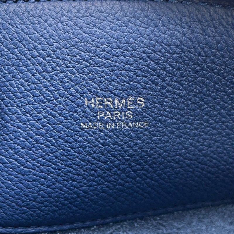 エルメス ショルダーバッグ ボリ－ド メッセンジャー ブルータイ/シルバー金具 トゴ K刻印