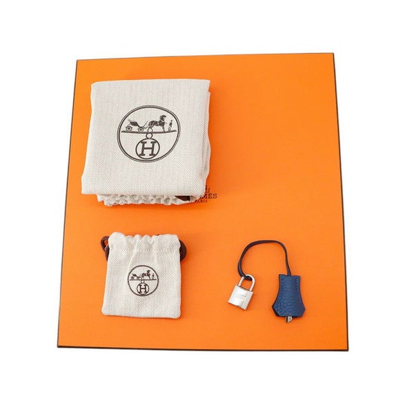 エルメス ショルダーバッグ ボリ－ド メッセンジャー ブルータイ/シルバー金具 トゴ K刻印