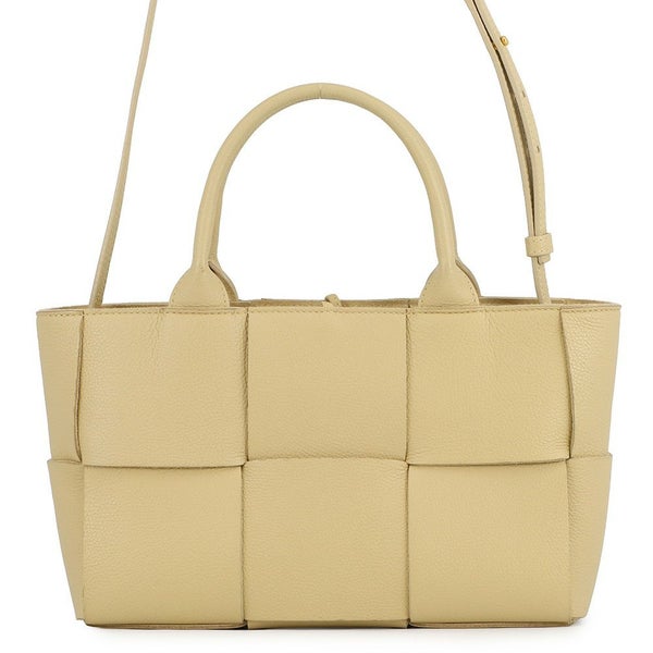 ボッテガヴェネタ ハンドバッグ マキシイントレチャート アルコ トート ミニ レザー 709337 BOTTEGA VENETA 2way